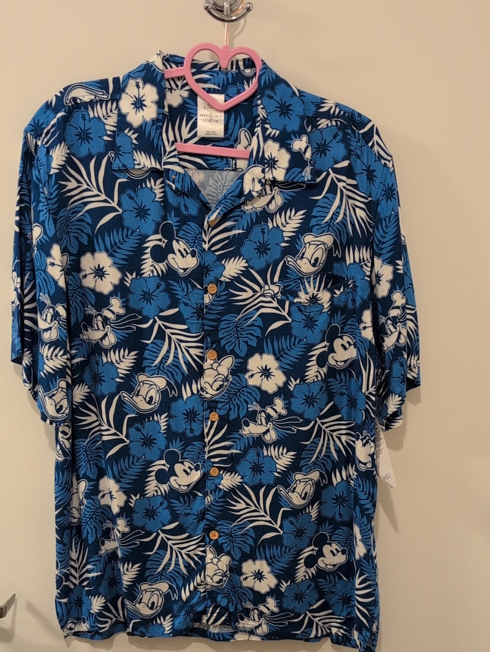 NWT Disney Mens XXL Aloha Mickey Shirt